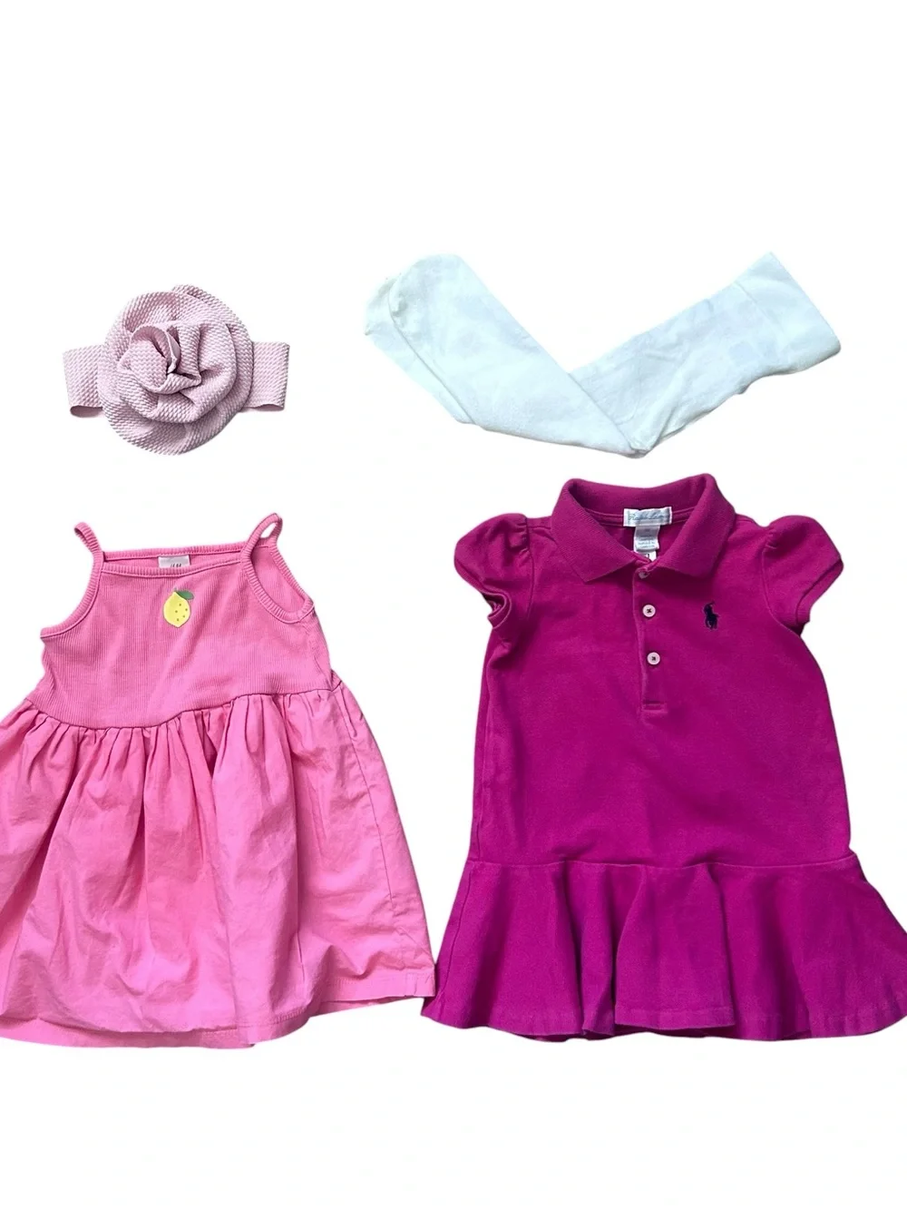 Baby Girl Pink & Floral Sleepwear and Dress Bundle Size 6-8 Months/ 13 items